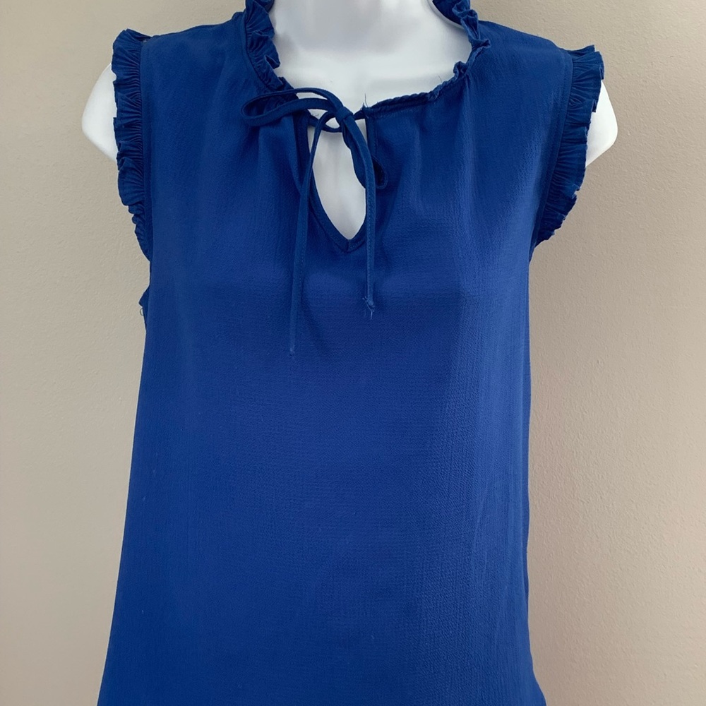 L Love Blue Ruffle Rank - Picture 2 of 16